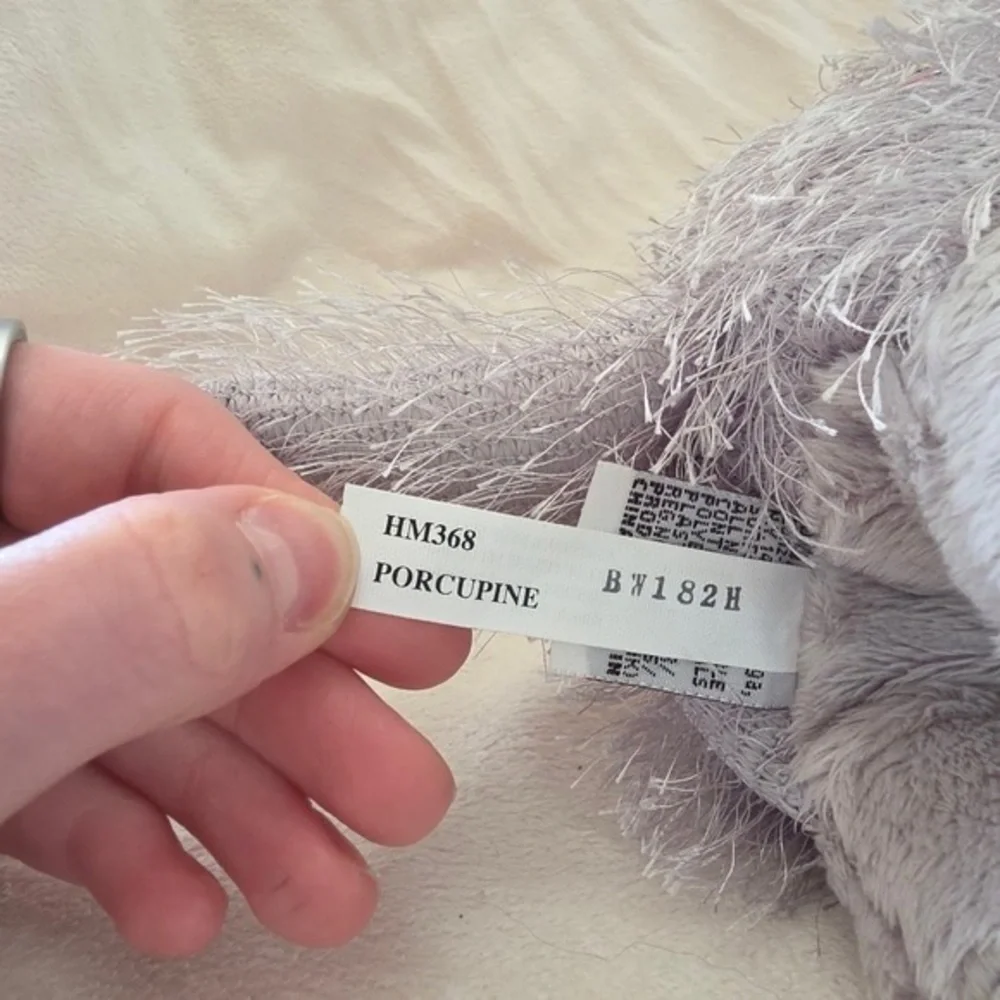 Plush Small Pet Toy - Gray and White Plush Guinea Pig